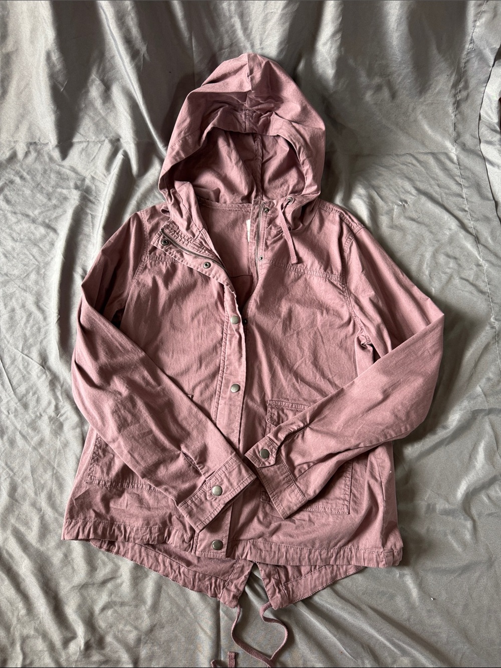 SO Pink Hooded Utility Jacket